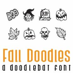 Fall Doodles Doodlebat Font