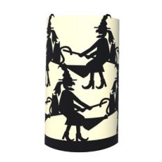 Witch on Broomstick Halloween Lantern