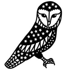 Owl with Stars