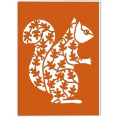 Squirrel with Oak Leaves Card