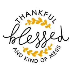 Thankful Blessed And Kind Of Mess