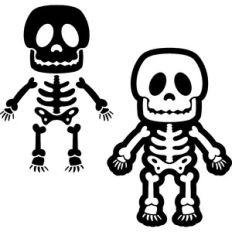 cute halloween skeleton