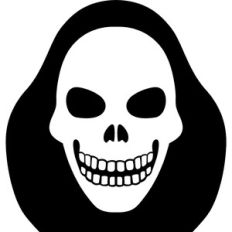 halloween skull face