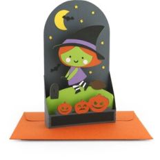 5x7 Box Card Witch