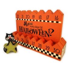 Halloween Cat Countdown 3D Marquee