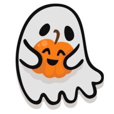 Ghost with Pumpkin