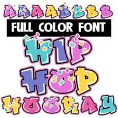 Hip Hop Hooray Color Font