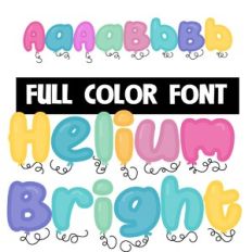 Helium Bright Color Font