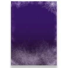 Halloween Card Dark Background with spider nest