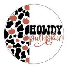 Howdy Pumpkin Round