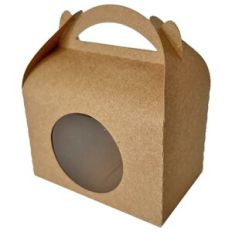 Round Handled Gable Box with Circle Window