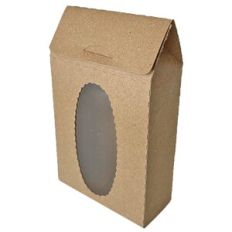 Coffee Box with Scallop Oval Window