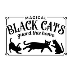 Magical Black Cats Guarding This Home