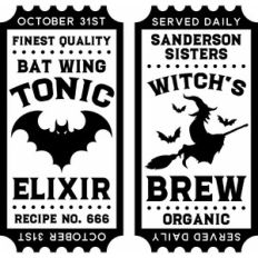 Halloween Ticket Labels 3