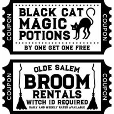 Halloween Ticket Labels 4