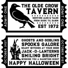 Halloween Ticket Labels 6