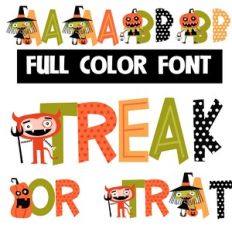 Treak or Treat Color Font