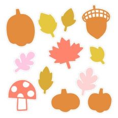 Fall Leaves Sticker Set
