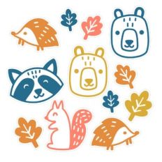 Woodland Fall Sticker Set