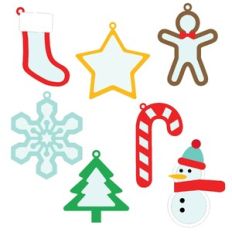 Shaker Christmas Ornaments Collection