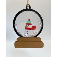 Snowman Snow Globe Ornament