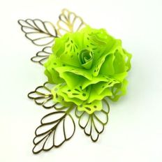 LACY FLOWER 93 WITH LEAF