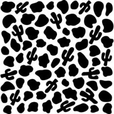 Cactus Cow Print