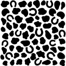 Horseshoe Cow Print