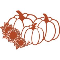 sunflower pumpkin trio