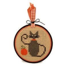 Tag Disc Stitched Cat Pumpkin