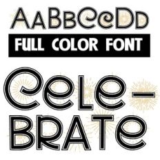 Celebrate Color Font