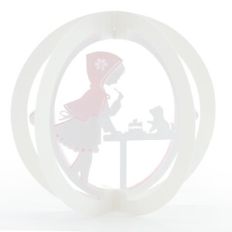 ONE LAYERED POP UP SPHERE Little Red Riding Hood