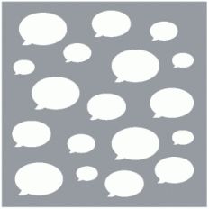 speech bubble background / template / mask