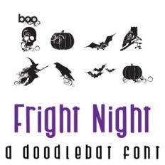 Fright Night Doodlebat Font