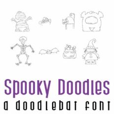 Spooky Doodles Doodlebat Font