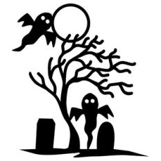 Spooky Halloween Graveyard