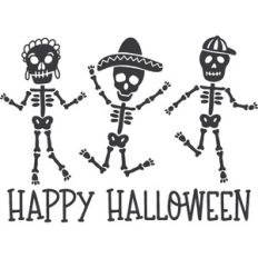 Happy Halloween Skeletons