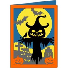 scarecrow halloween card