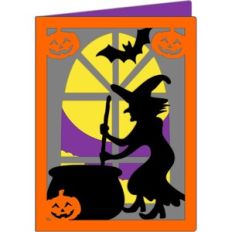 witch halloween card