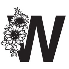 W Sunflower Letter