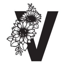 V Sunflower Letter