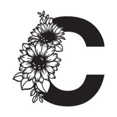 C Sunflower Letter