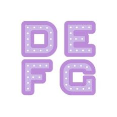 Marquee Alphabet D E F G