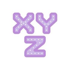 Marquee Alphabet X Y Z