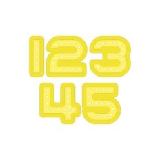MARQUEE NUMBERS 1 2 3 4 5