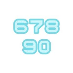 MARQUEE NUMBERS 6 7 8 9 0