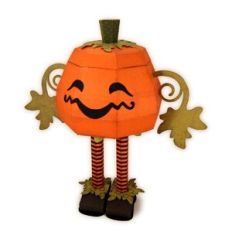Pumpkin 3D Figure Tall Legs