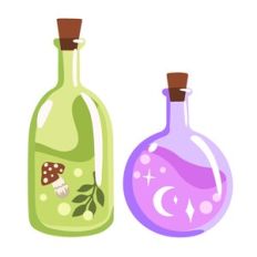 Witches Potion Bottles