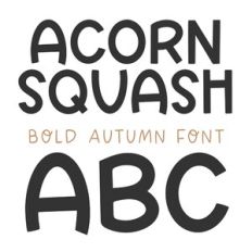 BFC Acorn Squash Bold Autumn Font