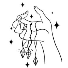 Hands with Crystals
